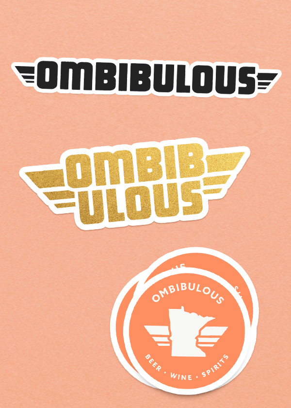Sticker designs for Ombibulous merch