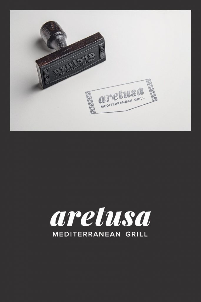 Aretusa secondary logo & rubber stamp