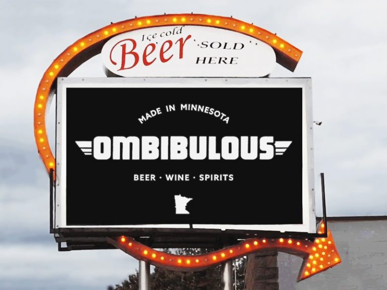 Mockup of the sign outside the store with the new logo