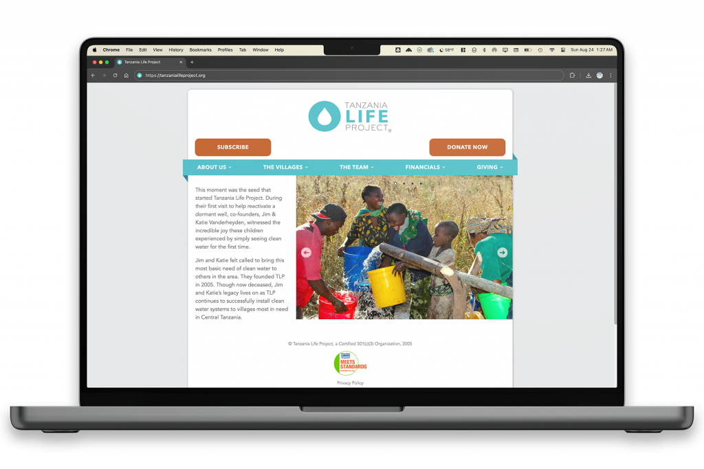 After – Refreshed homepage with updated layout and font rendering
